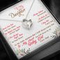 Dad To Daughter, Believe In Yourself Message Box + Heart Pendant Necklace