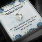 Mother-in-Law Thank You - Message Box Heart Pendant Necklace