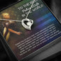 Police Wife Gift from Husband Christmas Gift - Message Box Heart Pendant Necklace