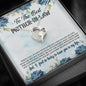 Mother-in-Law Christmas Gift - Message Box Heart Pendant Necklace