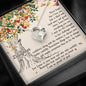 To my Daughter from Mom Tree - Message Box Heart Pendant Necklace