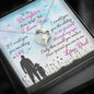 Message Box & Necklace For Daughter, Dad To Daughter Special Birthday Gift (Heart+Zircon)