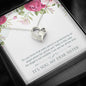 Sister Angel Christmas Gift - Message Box Heart Pendant Necklace