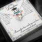 Daughter From Mom Graduation Gift - Message Box Heart Pendant Necklace