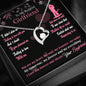 Boyfriend To Girlfriend Forever & Always Yours Message + Heart Pendant Necklace