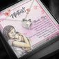 Mother's Day from Daughter and Son - Message Box Heart Pendant Necklace