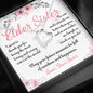 Sis To Elder Sister Jewelry You Make Me Laugh Message Card + Necklace (5 Styles)