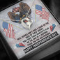 Independence Day USA - Message Box Heart Pendant Necklace