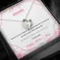 Mother Day Faith Hope and Love - Message Box Heart Pendant Necklace