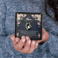 Mother's Day Gift - Black Message Box Heart Pendant Necklace