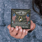 Army Wife from Husband Birthday Gift - Message Box Heart Pendant Necklace
