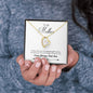 Son To Mom Mother's Day Sweetest Gift Message Box + Heart Pendant Necklace