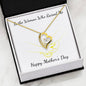 Mother's Day - Mom Heart Necklace with Hands and Lovely Message Card Gift