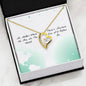 Mother's Day Gift - Mom Heart Necklace - Nowhere Else I'd Rather Be Lovely Message Card