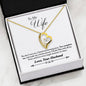 Husband To Wife Anniversary Perfect Couple Message Box + Heart Pendant Necklace