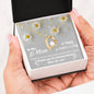 Mother's Day Necklace with Flowers and Lovely Message Card