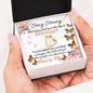 Stay Strong - Edge Of Difficulty - He Will Teach You How To Fly Heart Pendant Necklace 2