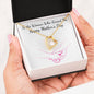 Mother's Day - Mom Necklace with Flowers and Lovely Message Card with Hands Gift