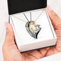 Mother's Day Necklace with Flowers and Lovely Message Card