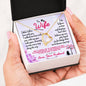 Husband To Wife Anniversary Gift, Lifetime Together Heart Pendant Necklace