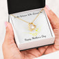 Mother's Day - Mom Heart Necklace with Hands and Lovely Message Card Gift
