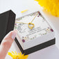 I Love You Girlfriend Wife Gift - Message Box Heart Pendant Necklace