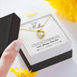 Son To Mom Mother's Day Sweetest Gift Message Box + Heart Pendant Necklace