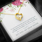 Sister Angel Christmas Gift - Message Box Heart Pendant Necklace