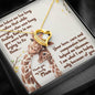 Mother's Day Lovely Girafe Gift - Message Box Heart Pendant Necklace