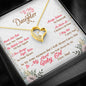 Dad To Daughter, Believe In Yourself Message Box + Heart Pendant Necklace
