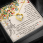 To my Daughter from Mom Tree - Message Box Heart Pendant Necklace