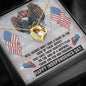 Independence Day USA - Message Box Heart Pendant Necklace