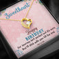 SweetHeart Happy Birthday Boho Chick - Message Box Heart Pendant Necklace