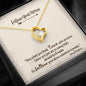 Arrow Friendship Forever - Message Box Heart Pendant Necklace