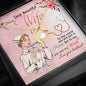 Nurse Wife Gold Finish Heart Necklace from Husband for Birthday Christmas Gift