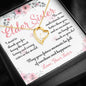 Sis To Elder Sister Jewelry You Make Me Laugh Message Card + Necklace (5 Styles)