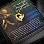 Police Wife Gift from Husband Christmas Gift - Message Box Heart Pendant Necklace