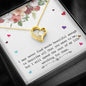 To My Wife Girlfriend Lovely - Message Box Heart Pendant Necklace