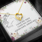 I Love You Girlfriend Wife Gift - Message Box Heart Pendant Necklace