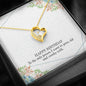 Happy Birthday Friend - Message Box Heart Pendant Necklace