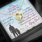Message Box & Necklace For Daughter, Dad To Daughter Special Birthday Gift (Heart+Zircon)