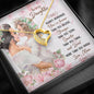 Daughter Queen Gift from Mom - Message Box Heart Pendant Necklace