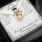 Daughter From Mom Graduation Gift - Message Box Heart Pendant Necklace