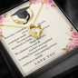 Graduation Gift from Mom Dad - Message Box Heart Pendant Necklace