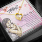 Mother's Day from Daughter and Son - Message Box Heart Pendant Necklace