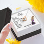 Wife From Husband Interlocking Hearts Pendant Necklace Message Box Gift