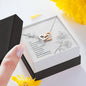 Wife From Husband Interlocking Hearts Message Box Pendant Necklace Gift
