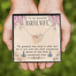 Marine Wife Gift From Husband Interlocking Hearts Necklace Pendant Message Box