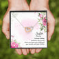 Sister Interlocking Hearts Beauty Necklace Pendant Jewelry Women Birthday Gift
