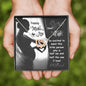Wife Mother’s Day Interlocking Hearts Necklace Pendant Women Message Box